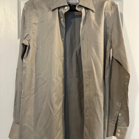 Versace Gray Button-Up Shirt - Picture 1 of 4